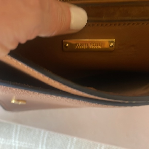 EUC Miu Miu calfakin saddle bag brown - Picture 10 of 13